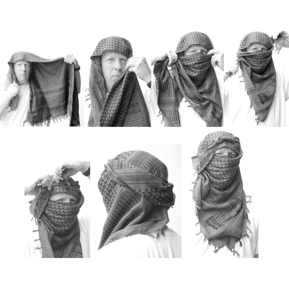 Keffiyeh Head Neck Scarf Wrap Summer Skull Turban-4