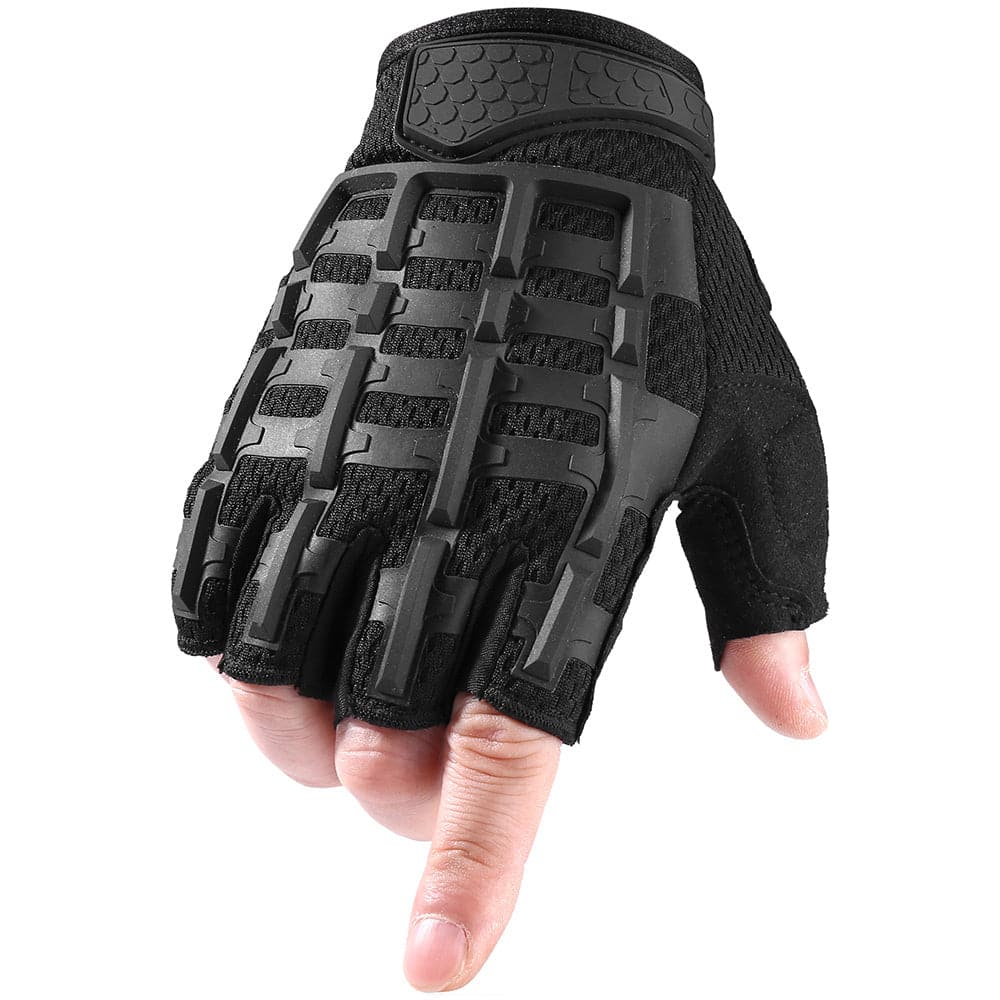 Paintball Airsoft Shooting Combat Protective Fingerless Glove-6