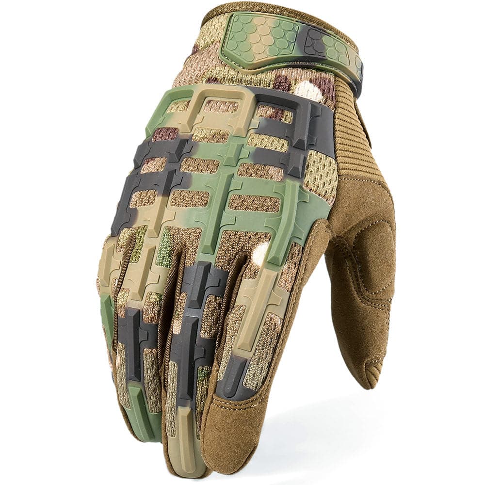Paintball Airsoft Shooting Combat Protective Fingerless Glove-9