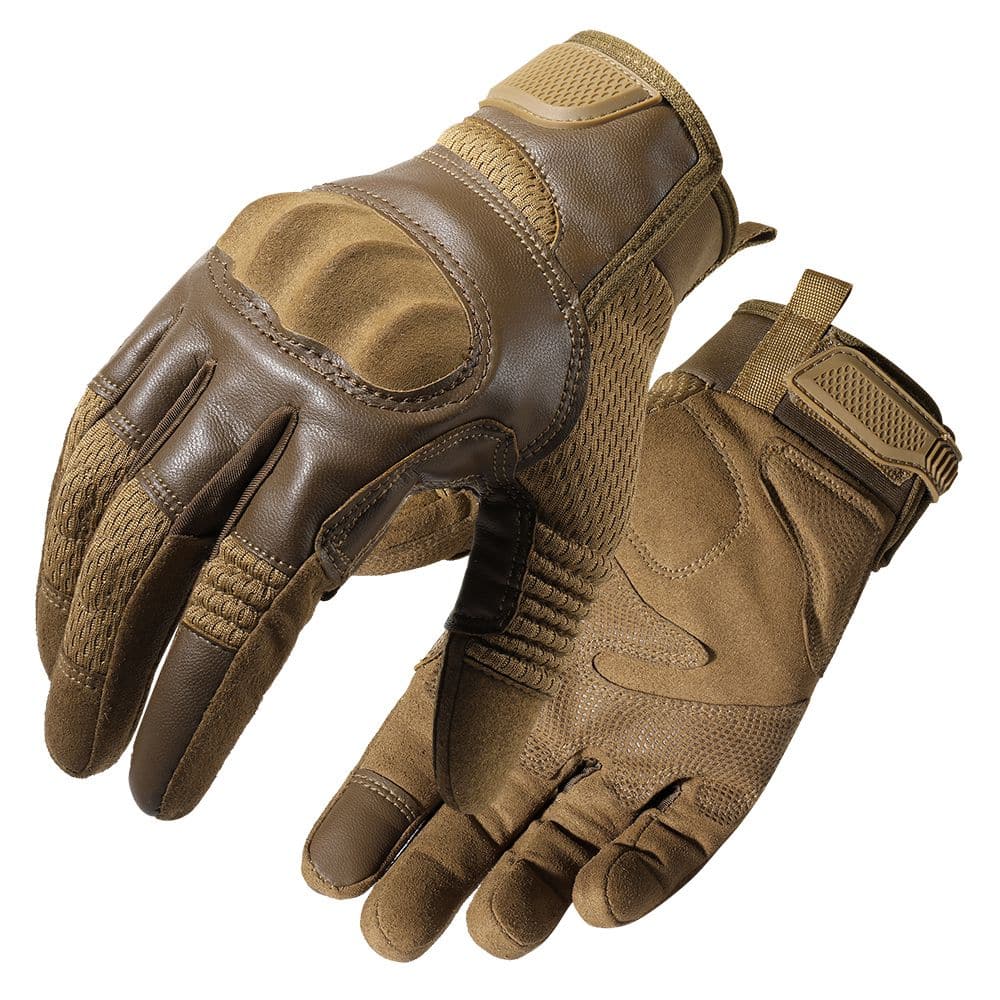 Combat Outdoor Climbing Glove Protective Gear PU Leather-6