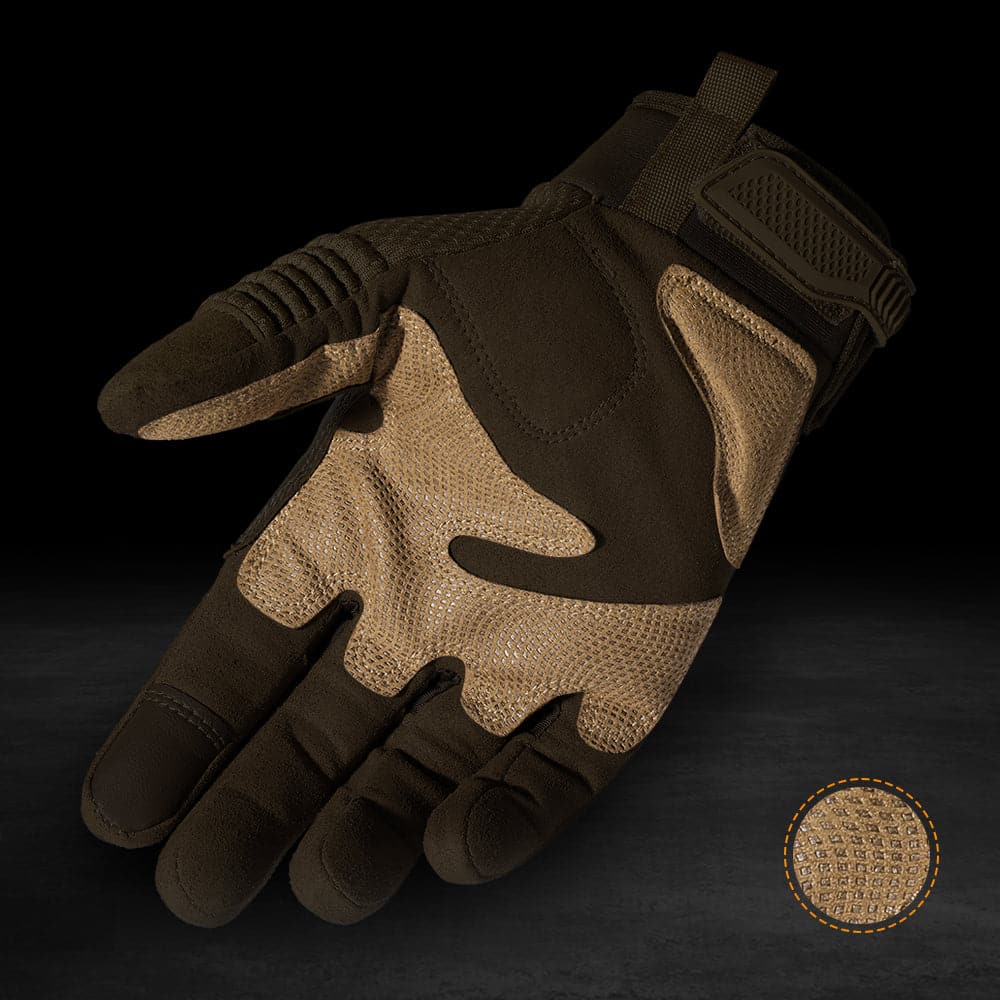 Combat Outdoor Climbing Glove Protective Gear PU Leather-4