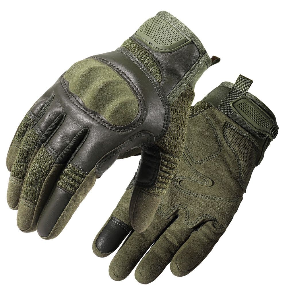 Combat Outdoor Climbing Glove Protective Gear PU Leather-7