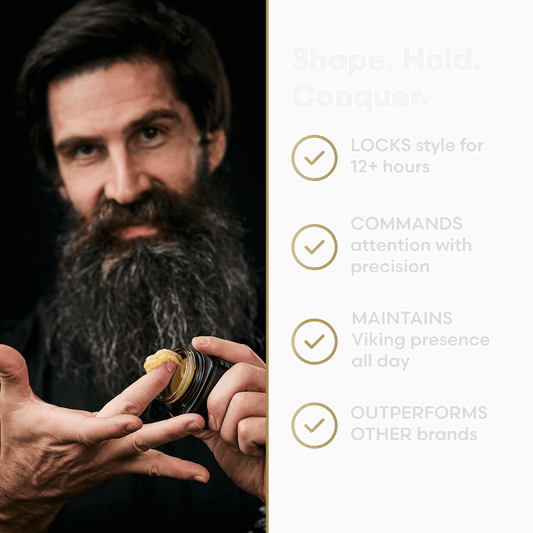 Clear Mustache Wax for a Natural Hold