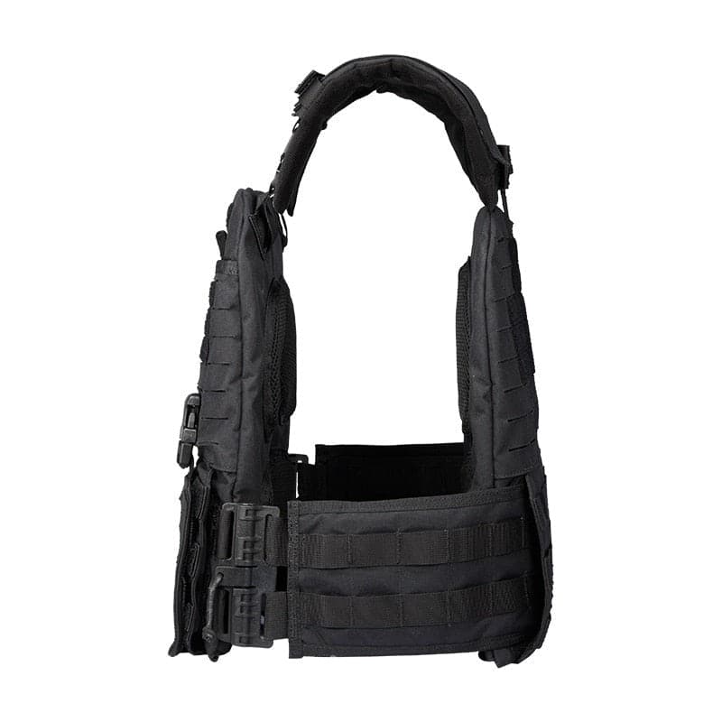 military tactical plate carrier vest with cummerbund pouches-3