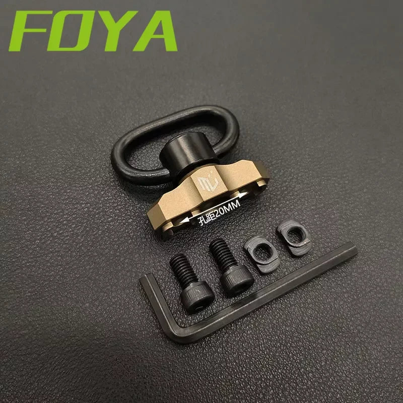 Tactical Metal MLOK QD Sling Mount M4 AR15 Mounted Base Swivel Strap Buckle Quick Release Button Airsoft Gun Hunting Accessories
