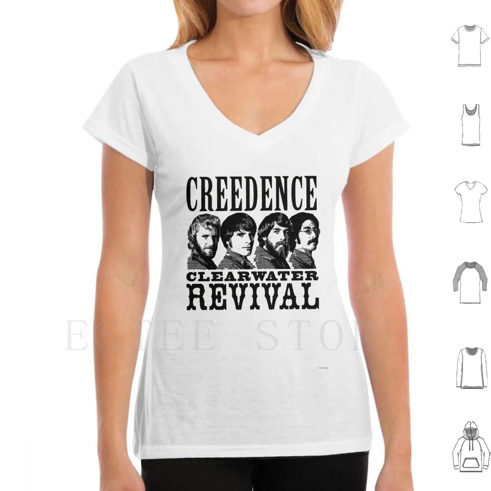 Untitled T Shirt Cotton Men DIY Print Credence Ccr Credence Clearwater Revival Vintage Studio Retro Music Deadhead Vinyl Tape