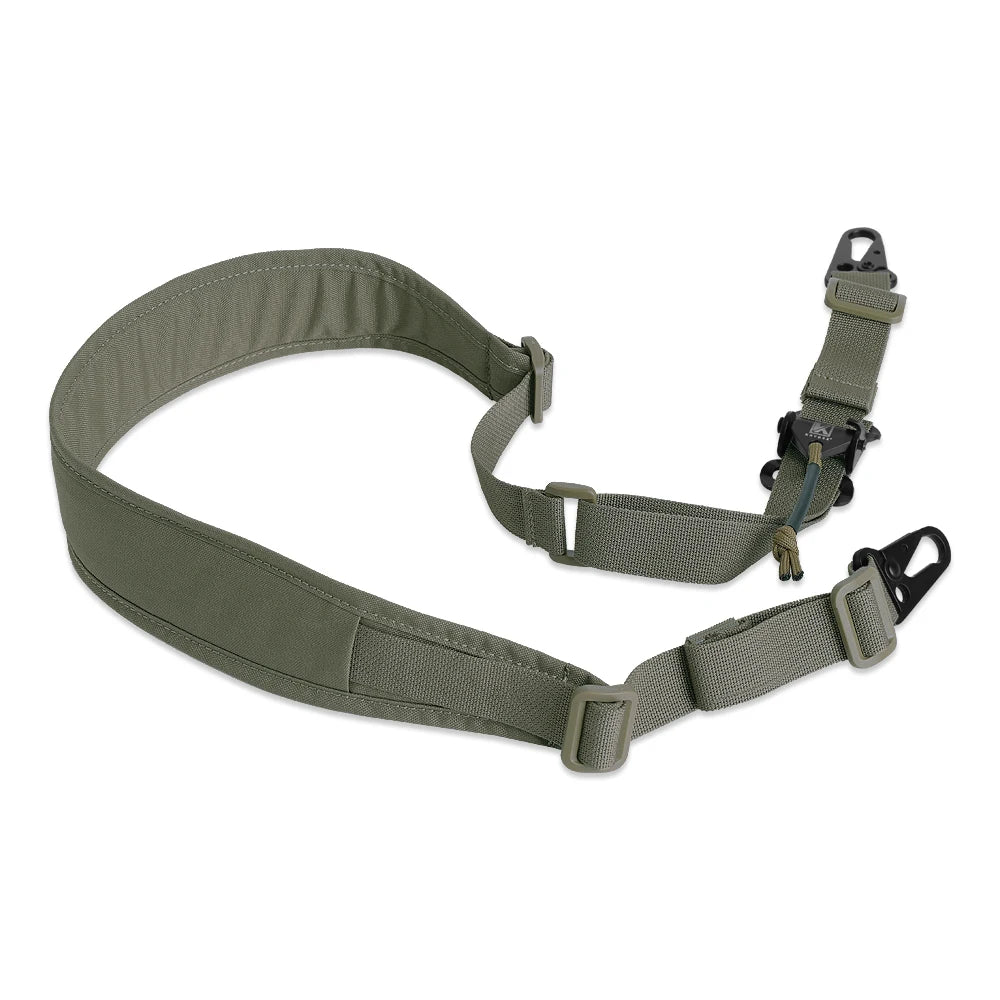 KRYDEX Tactical 2 Point Rifle Sling Hunting Gun Slingster Shoulder Strap Quick Pull Ranger Green Airsoft Hunting Accessories