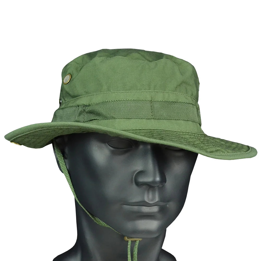 Tactical Airsoft  Sniper Camouflage Boonie Hats Nepalese Cap Militares Army Mens American Military Accessories A-tacs FG