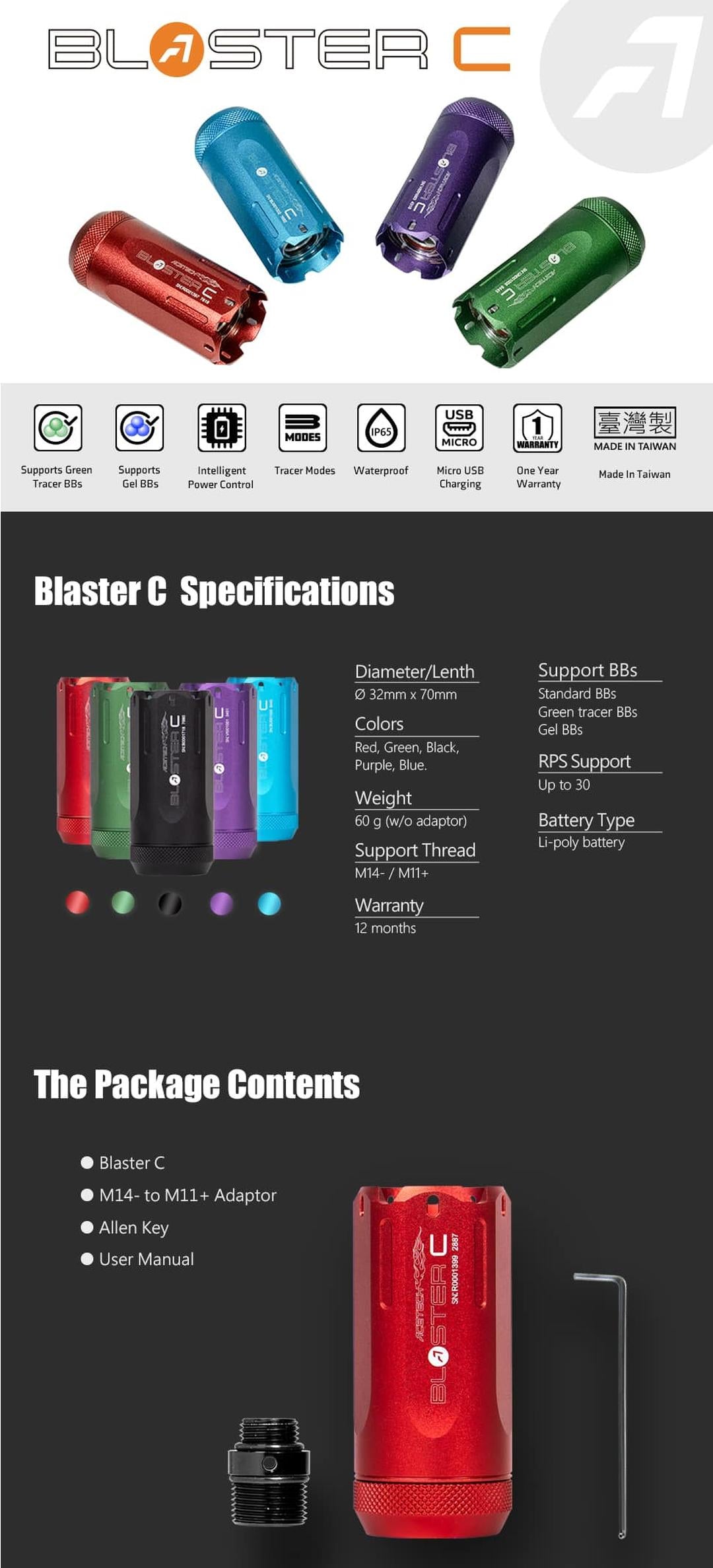 Acetech Blaster C Tracer Unit