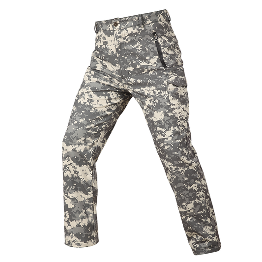 Winter Fleece Lined Softshell Tactical Pants for Ski Snowboard Outdoor-10