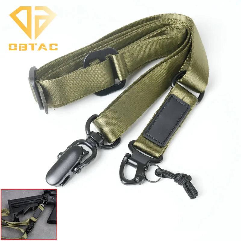 MS2 MS3 MS4 Airsoft Tactical Rifle Sling 2 Point Quick Detach Nylon Adjustable Strap Fit Outdoor Shooting Hunting Accessories