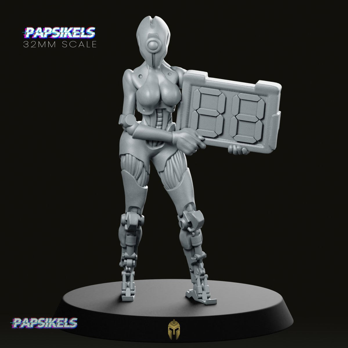 Ada Female Cyberpunk Robot Miniature