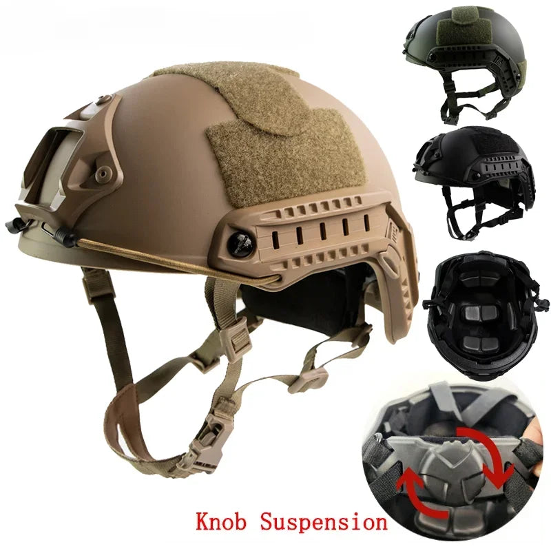 BOOIU FAST Helmet MH PJ BJ Airsoft TacticsHelmets ABS Outdoor CS Paintball Shooting Game Protective Equipment