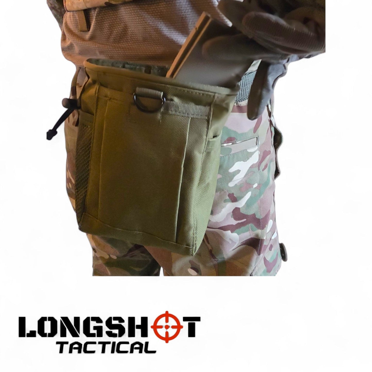 Airsoft Magazine Dump Pouch - Longshot Tactical- Olive Green