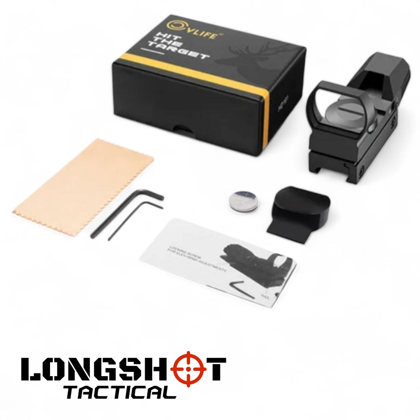 Airsoft Red Dot Reflex Sight – Mini Holographic Optic with Dual Illumination