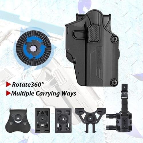 Amomax Per-Fit Adjustable Universal  Multi-Fit Holster (Left Handed)