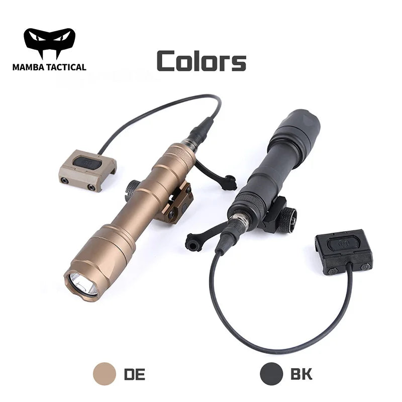 Tactical SF M600 M600B Flashlight Scout Lamp Fit MLOK KEYMOD Switch M600C White LED Light AR15 Rifle Airsoft Hunting Accessories