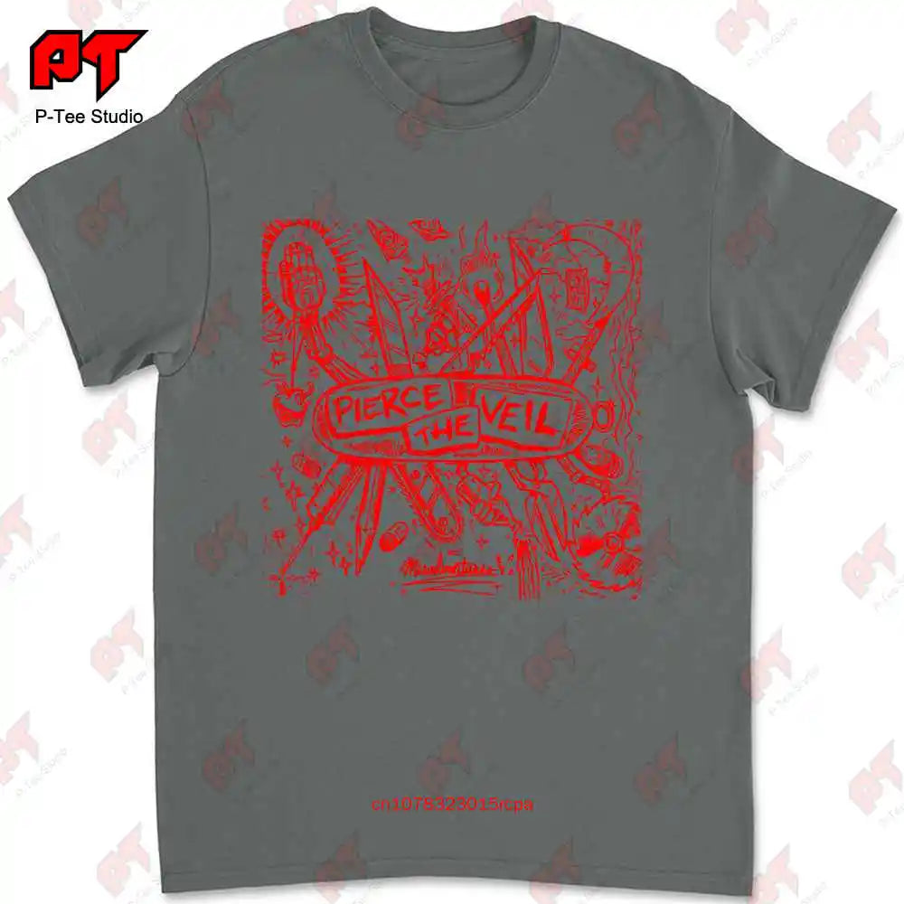 Pierce The Veil T Shirt Metal Music Ptv Misadventures Cotton Xs To 5Xl JZC8