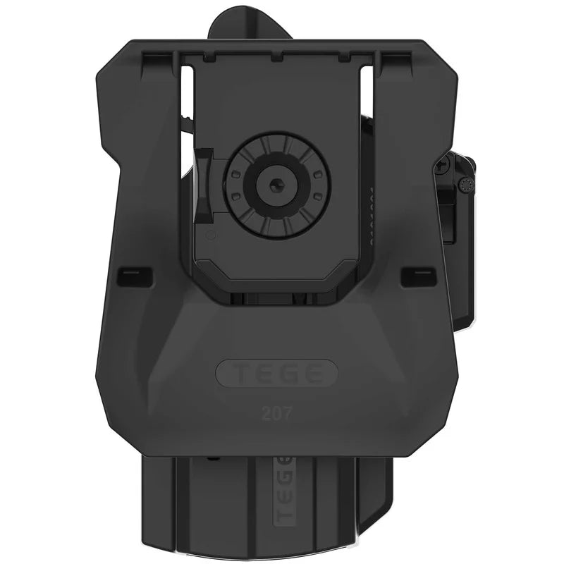 TEGE Universal Polymer IPSC Holster 360 Degree Rotate Low Ride Paddle OWB Holster for Glock 19 17 45 Beretta Apx Walther CZ P07