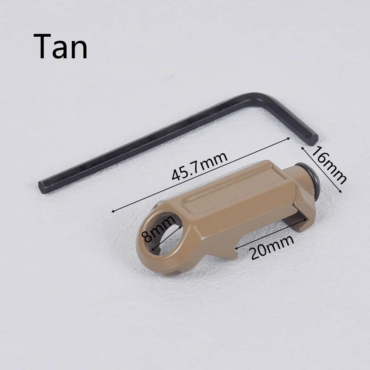 Tactical RSA GBB Buckle QD Swivel Sling Mlok Scope Mount Attachment Adapter Pictinny Rail Hunting Airsoft Rifle Accessories