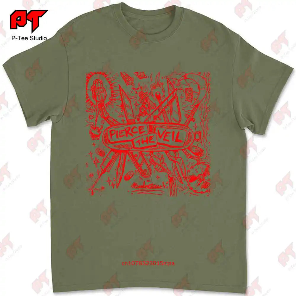 Pierce The Veil T Shirt Metal Music Ptv Misadventures Cotton Xs To 5Xl JZC8
