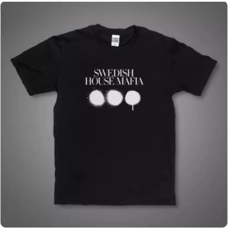 Swedish House Mafia T-shirt Men's Summer Fashion Street Trend Short Sleeve Cotton Comfortable Loose Men's and Women's Clothing
