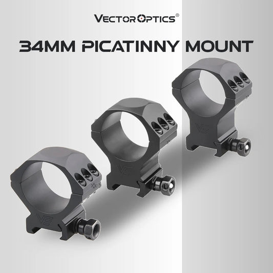 Vector Optics Tactical 34mm Scope Rings Mount Fit Picatinny Airsoft Accsesories Ak 47 Ar 15 Hunting Rifle Accessories
