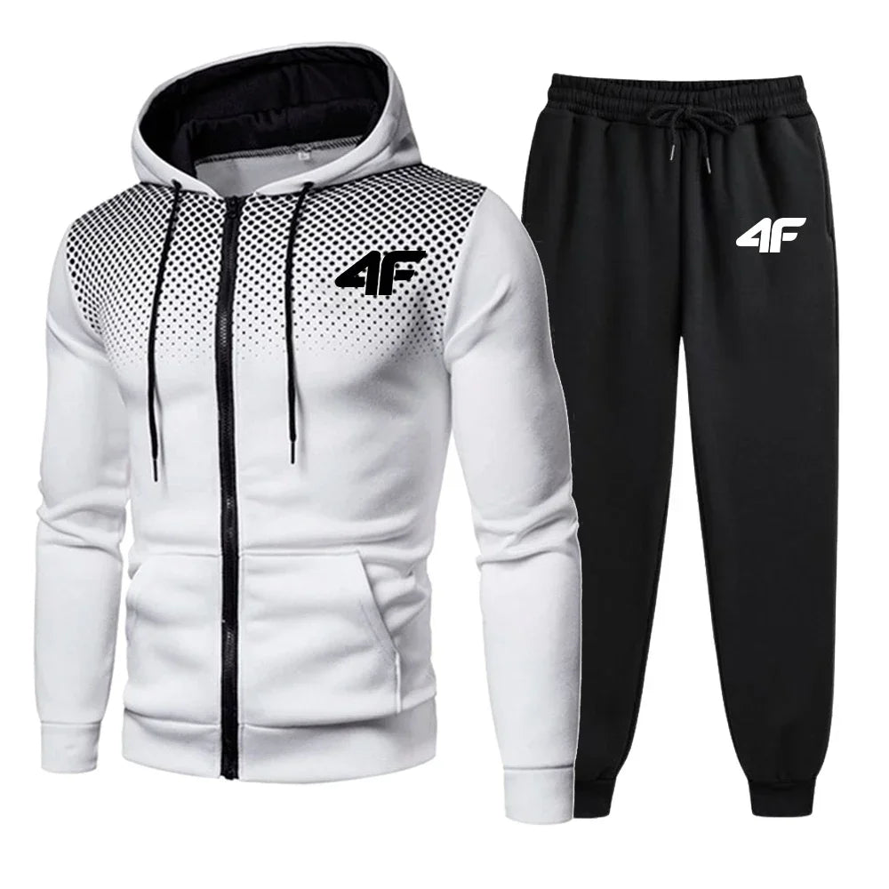 Men's Tracksuit Hooded Casual Hot Sale Single Piece Zipper Sweatshirt And Daily Single Sweatpants Comfort Outdoor Jogging Sports