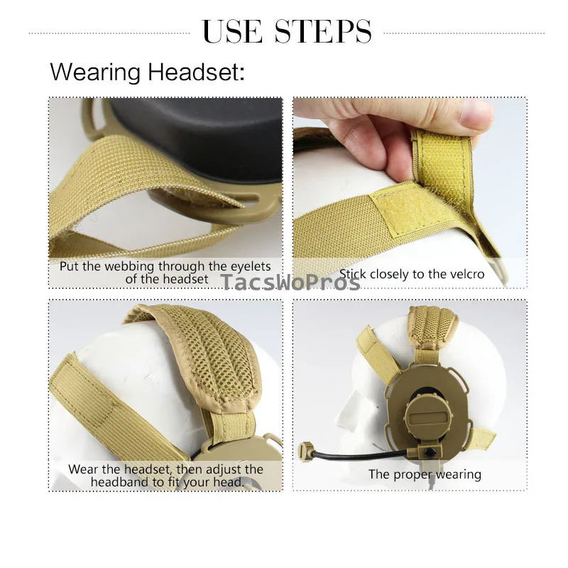 Tactical Shooting Communication Headset U94 PTT Headset Cable Plug Kenwood Baofeng Accessories Hunting Airsoft CS Headphone