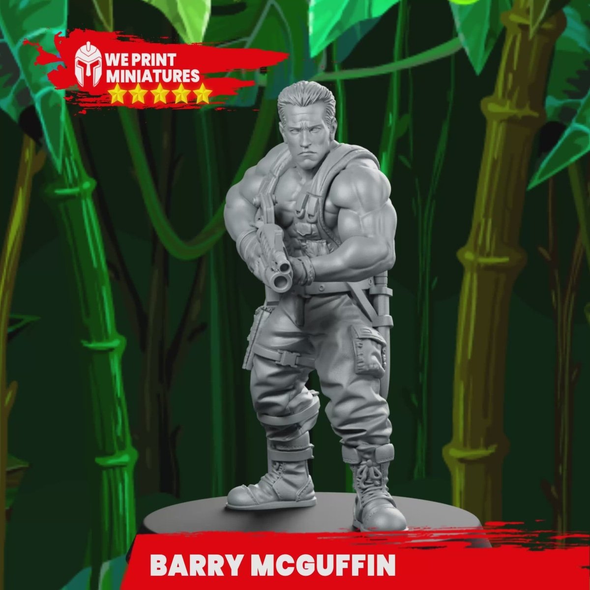 Barry McGuffin Jungle Fighter Miniature