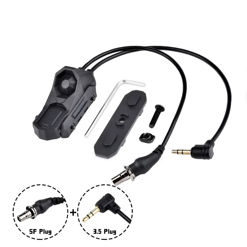 Tactical SF/2.5/3.5 Pressure Button Dual Function Remote Switch PEQ OGL NGAL DBAL M600 M300 Airsoft Scout Light Parts For 20MM