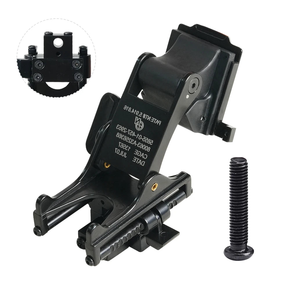 BOOIU New PVS14 Mount - Pre-Drilled Threads for Easy Install | Tactical, Airsoft & Paintball