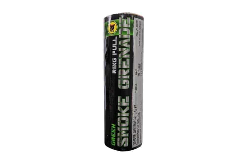 Black Cat Ring pull smoke grenade (Green)