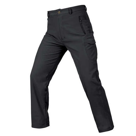 Winter Fleece Lined Softshell Tactical Pants for Ski Snowboard Outdoor-0