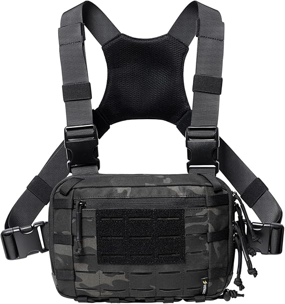 Votagoo Tactical Chest Pack EDC Chest Bag 2L Utility Molle Chest Rig Pouch-7