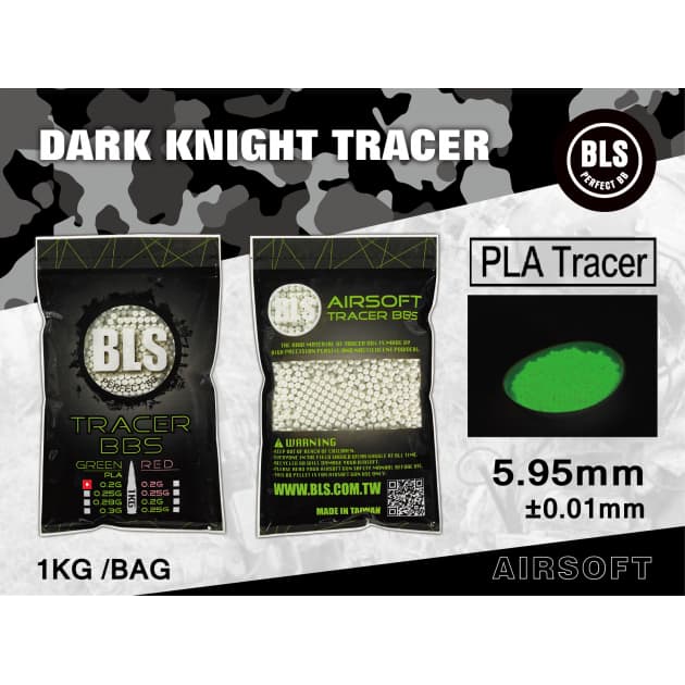 BLS 0.20g Biodegradable Tracer BBs (5000) - Green