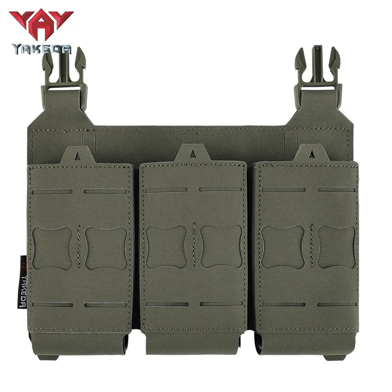 YAKEDA Tactical Magazine Pouch Triple Molle Mag Pouch Airsoft AK 7.62/5.56mm M4 Ar Rifle Hunting Accessories Mag Holster
