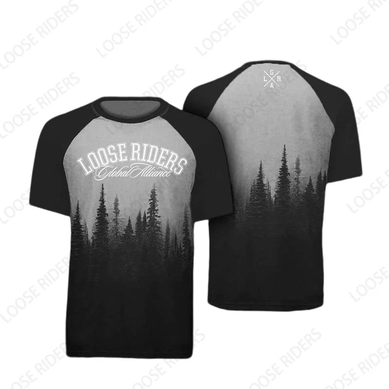 2023 Loose Rider Short Sleeve Jersey BMX MTB Mountain Bike Summer Shirts DH Motocross Downhill Enduro Sweatshirts