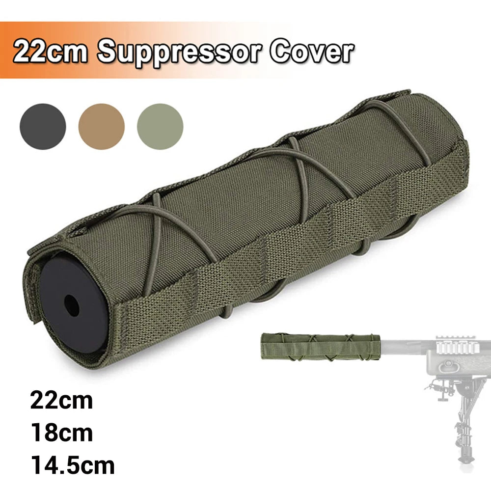 Universal 22/18/14.5cm Airsoft Sound Moderator Cover | Tactical Barrel Protector Case | Shooting Game Accessory