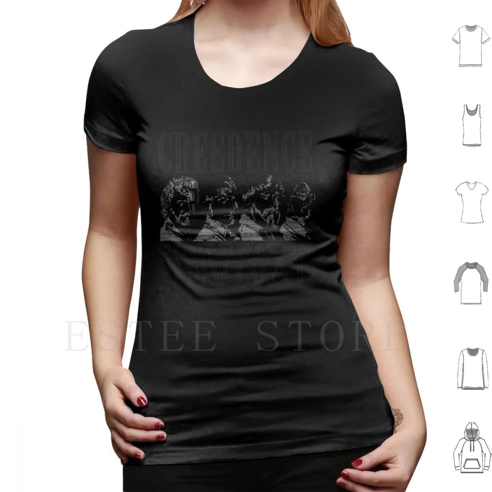 Untitled T Shirt Cotton Men DIY Print Credence Ccr Credence Clearwater Revival Vintage Studio Retro Music Deadhead Vinyl Tape