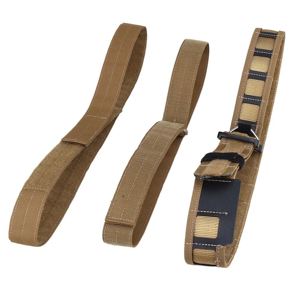 Tactical 3 Layer 1.5inch Combat Belt Quick Release Metal Buckle MOLLE Mens Belts Camo Airsoft Shooting Hunting Gear Accessories