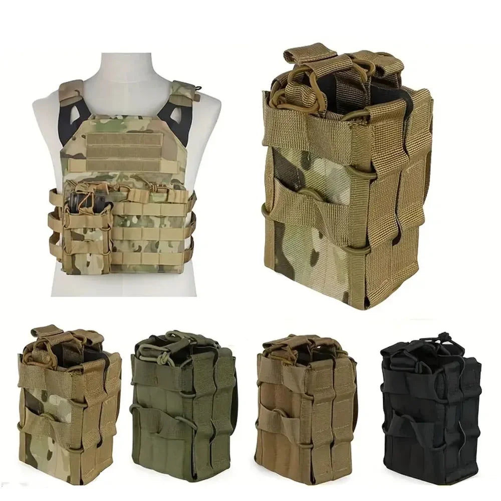 5.56 7.62 Molle Single Double Magazine Pouch M4 M16 AR15 G36 Mag Holster Outdoor Sports Hunting Vest Pouches EDC Waist Bag