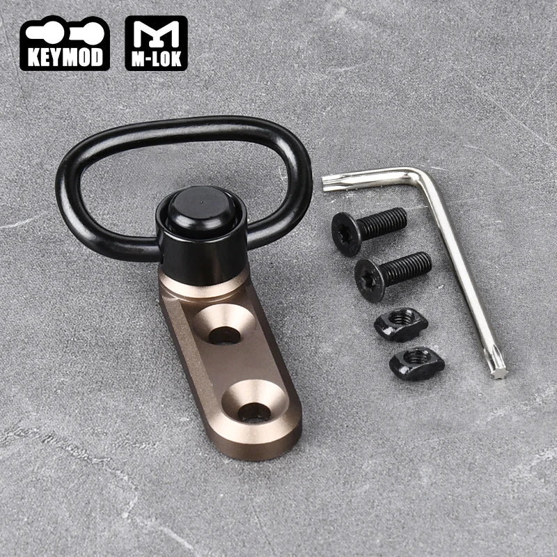 WADSN Fast Metal QD Sling Swivel Strap Buckle Vertical Sling Base Mount  Mlok Keymod Rail Tactical Airsoft Scout Accessories