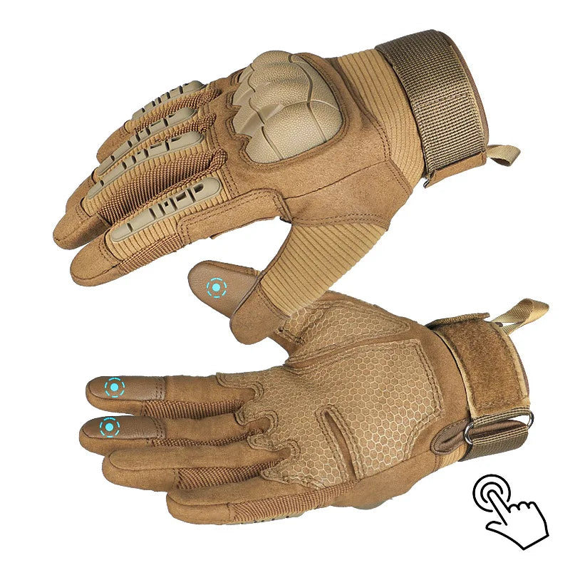 Men's Tactical Gloves Pro Sports Gloves Touch Screen Outdoor Hunting Hiking Combat Airsoft Full Finger Shooting Gloves Women