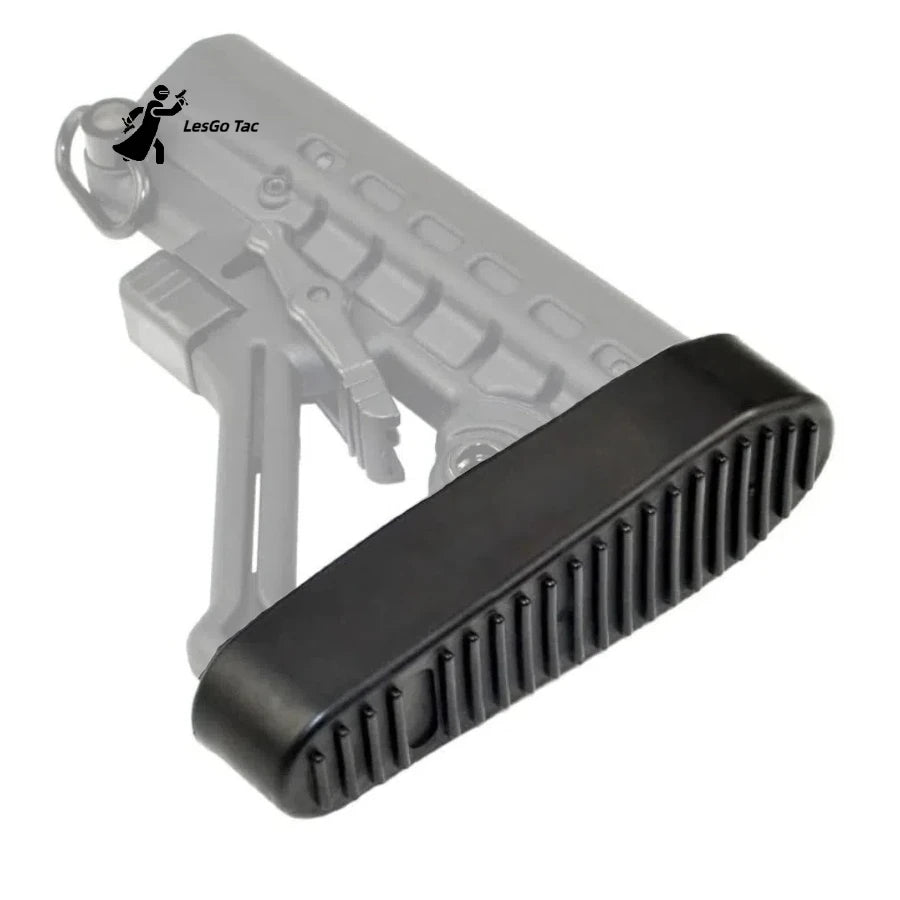 LesGo Rubber AR15 Recoil Pad Ribbed Stealth Buttpad Slip-on Buttstock for Hunting Rifle Gun Butt Protector Extension