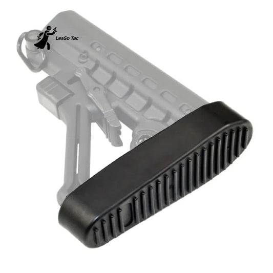 LesGo Rubber AR15 Recoil Pad Ribbed Stealth Buttpad Slip-on Buttstock for Hunting Rifle Gun Butt Protector Extension
