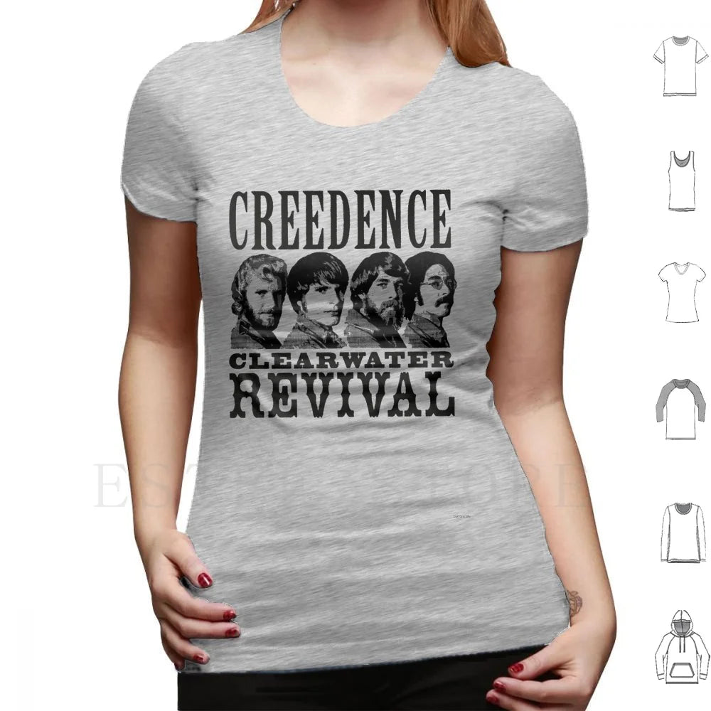 Untitled T Shirt Cotton Men DIY Print Credence Ccr Credence Clearwater Revival Vintage Studio Retro Music Deadhead Vinyl Tape