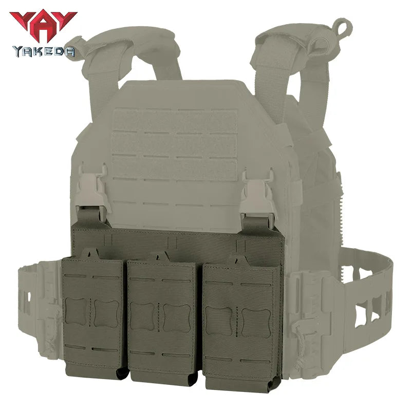 YAKEDA Tactical Magazine Pouch Triple Molle Mag Pouch Airsoft AK 7.62/5.56mm M4 Ar Rifle Hunting Accessories Mag Holster