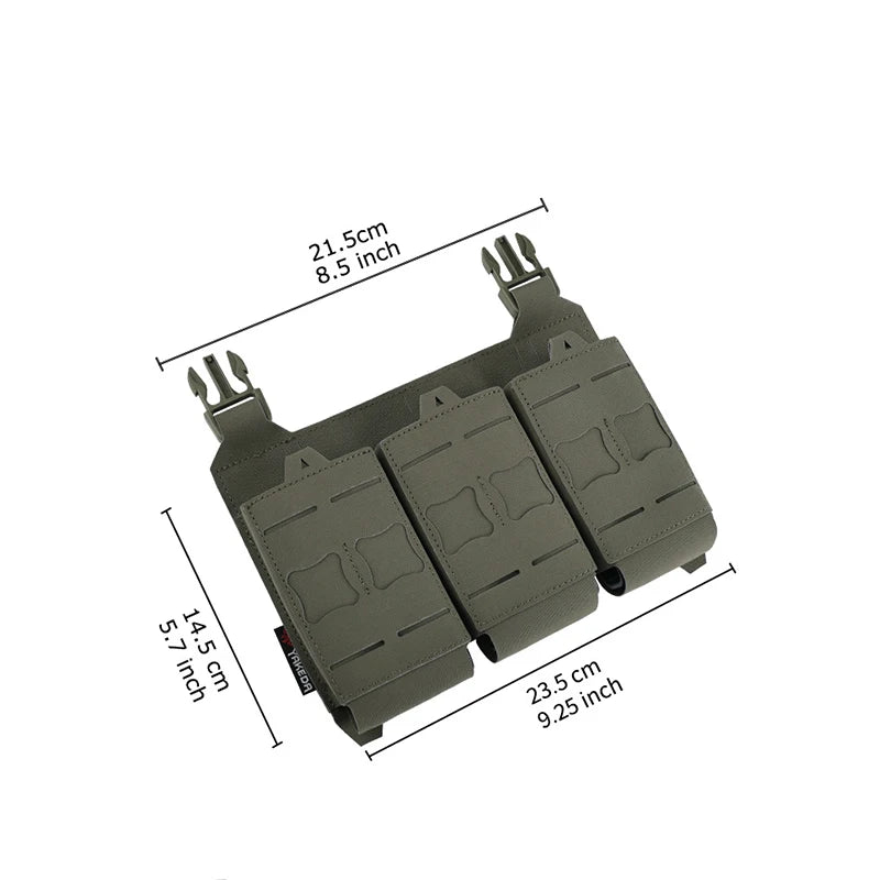 YAKEDA Tactical Magazine Pouch Triple Molle Mag Pouch Airsoft AK 7.62/5.56mm M4 Ar Rifle Hunting Accessories Mag Holster