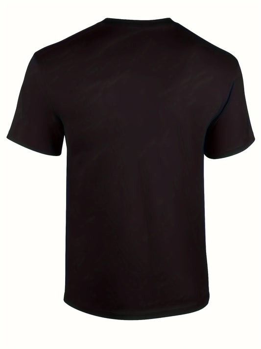 Men's "I Don't Run, I Reload" AR-15 Skull & American Flag T-Shirt - 100% Cotton, Casual Round Neck